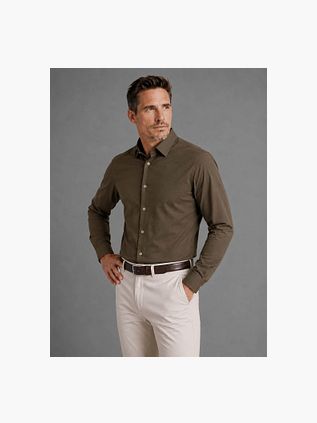 Profuomo Japanese Knitted Shirt Army Green