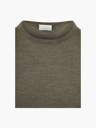 Profuomo Pullover Merinowolle Olive