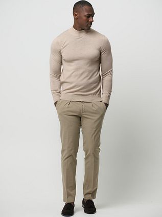 Profuomo Pull Turtleneck Merino Ecru