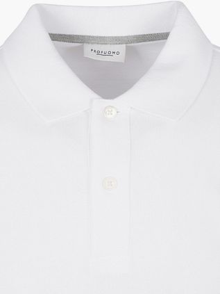 Profuomo Piqué Polo Shirt White