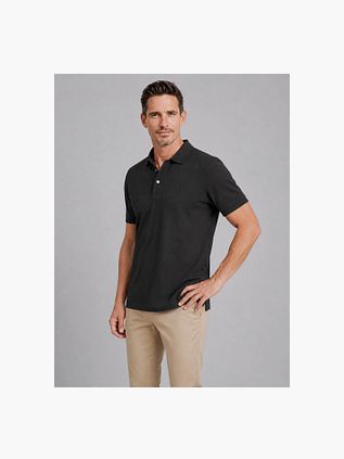 Profuomo Piqué Poloshirt Sort