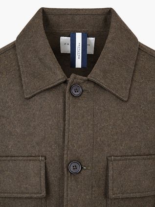 Profuomo Overshirt Button Peached Brown