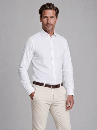 Profuomo Shirt Linen White