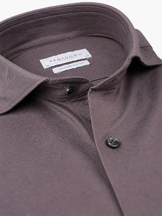 Profuomo Japanskt Stickad Skjorta Mauve