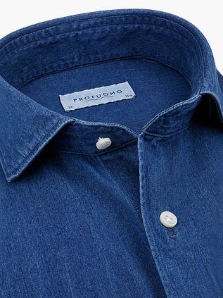 Profuomo Jeans Twill Chemise Indigo