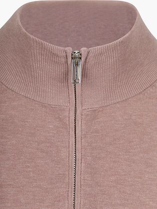 Profuomo Half Zip Pullover Luxury Basic Pink