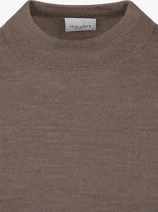 Profuomo Turtleneck Pullover Merino Brown