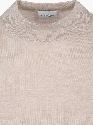Profuomo Turtleneck Trui Merinowol Beige