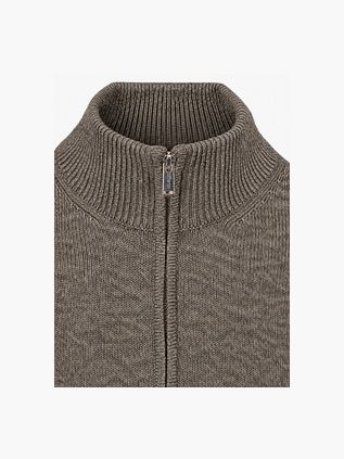 Profuomo Half Zip Pullover Woolblend Green