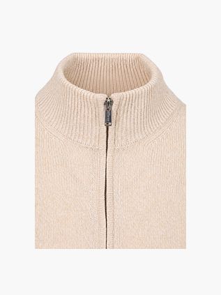 Profuomo Half Zip Pullover Woolblend Sand