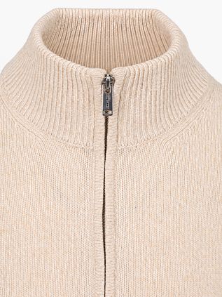 Profuomo Half Zip Pullover Woolblend Sand