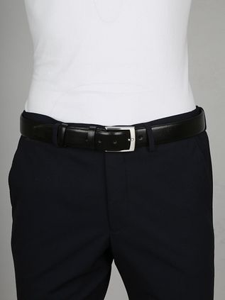 Profuomo Læderbælte Roma Mørkeblå