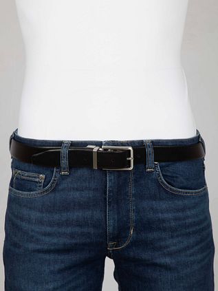 Profuomo Gürtel Schwarz Braun