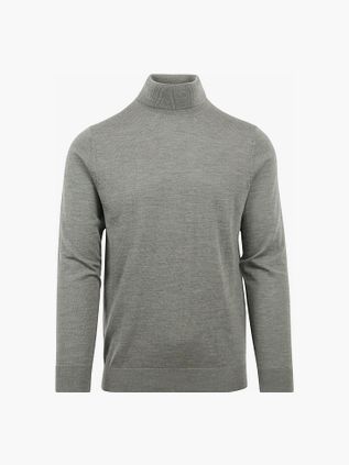 Profuomo Merino Rullekravetrøje Grøn