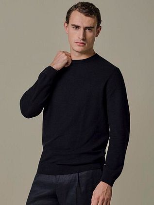Profuomo Pullover Structure Navy
