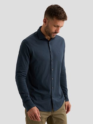 PME Legend Satin Jersey Skjorte Navy