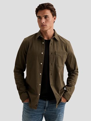 PME Legend Colored Denim Chemise Beluga Vert