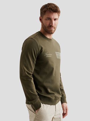 PME Legend Sweater Logo Olive