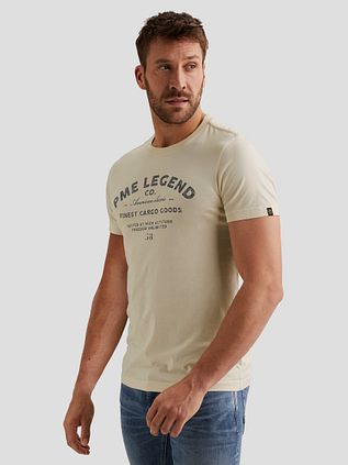 PME Legend T-Shirt Logo Artwork Ecru
