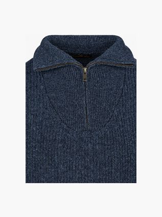 Steppin' Out Half Zip Sweater Lambswool Navy