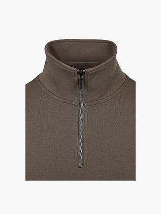 Suitable Scuba Pull Demi-Zip Taupe