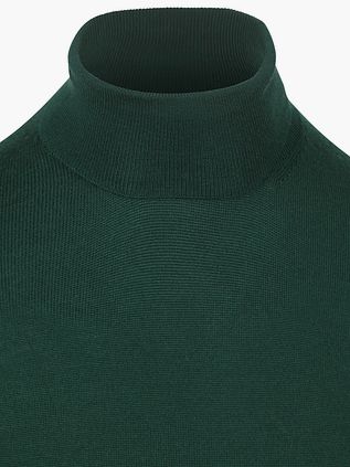 Suitable Merino Rollkragen Dunkelgrün