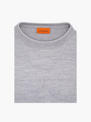 Suitable Merino Pullover Grå