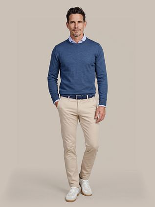 Suitable Pull Laine Mérinos Bleu Royal