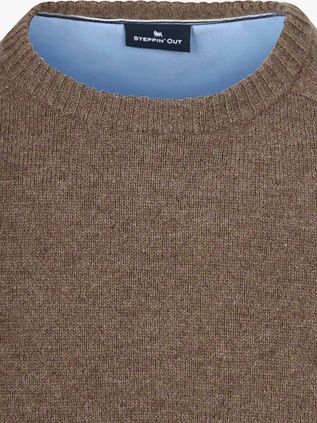 Steppin' Out Trøje Lammeuld Brun