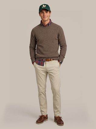 Steppin' Out Pullover Lambswool Brown
