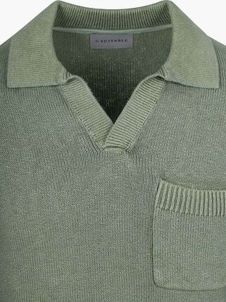 Suitable Raw Pullover Riva Knit Green