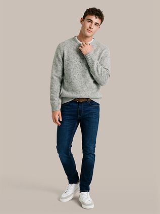 Suitable Pullover Donnegal Tweed Eco Wool Grey