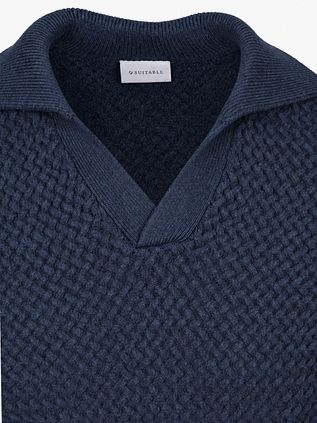 Suitable Sweater Riva Heavy Structure Navy