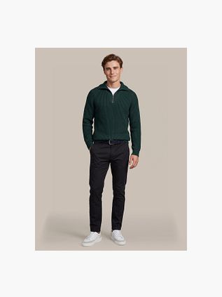 Suitable Half Zip Pull Sailor Wool Blend Vert Foncé