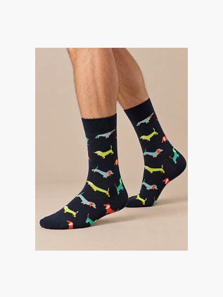 Happy Socks Puppy Love Navy