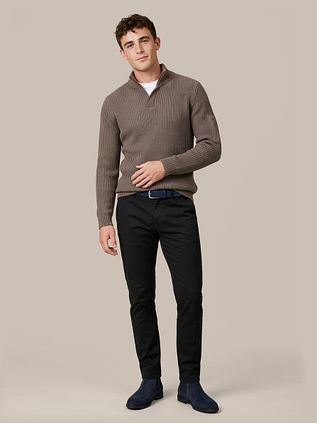 Suitable Mou Half Zip Pullover Taupe