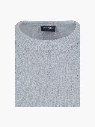 Suitable Pull-over Bouclé Bleu