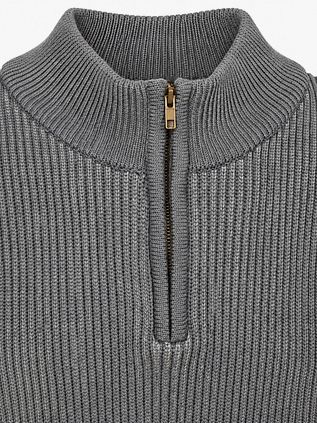 Suitable Bico Pull Demi-Zip Gris