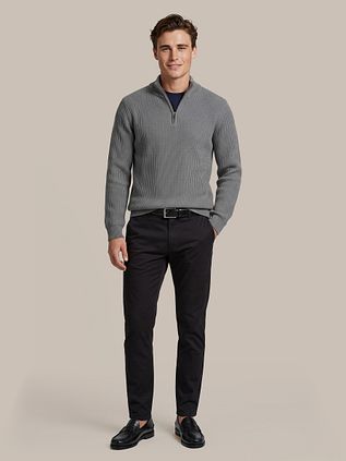 Suitable Bico Half-Zip Pullover Grau