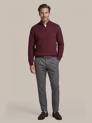 Suitable Bico Half-Zip Pullover Burgundy