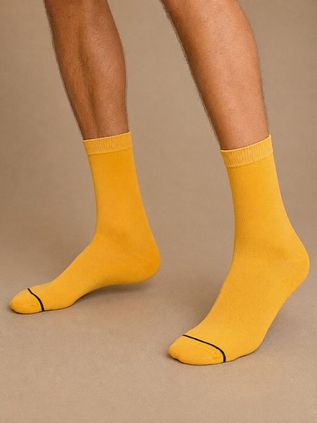 Suitable Chaussettes Organiques Jaune
