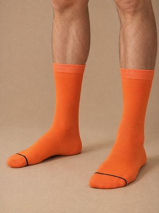Suitable Chaussettes Organiques Orange