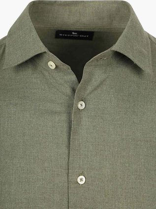 Suitable Hemd Flanell Olive