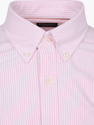 Steppin' Out Overhemd Oxford Streep Roze