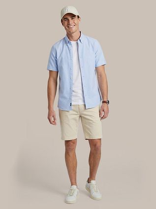 Steppin' Out Short Sleeve Hemd Oxford Yale Hellblau