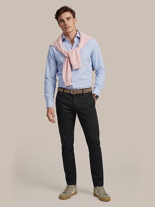 Steppin' Out Shirt Twill Stripes Light Blue