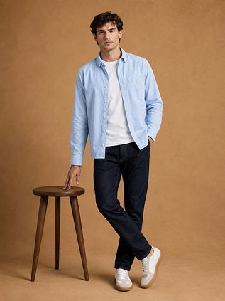 King Essentials The Tommy Shirt Light Blue