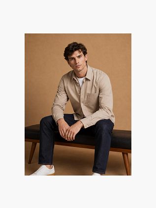King Essentials The Tommy Shirt Beige