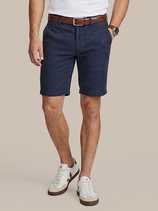 Steppin' Out Milwau Short Linen Navy