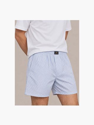 Bokserki Steppin' Out w kratę, jasnoniebieskie